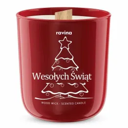 Wesołych Świąt "Choinka" Sojowa Świeca Zapachowa w Szkle - Ravina