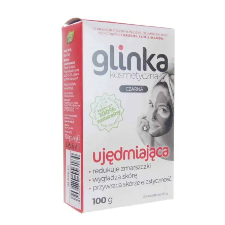 Wulkaniczna Glinka Ujędrniająca Czarna 100 g Biomika - Przecena Krótka Data Minimalnej Trwałości