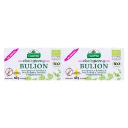 2 x Ekologiczny Bulion Warzywny w Kostkach Bez Drożdży i Oleju Palmowego Bezglutenowy 60 g EkoWital