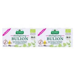 2 x Ekologiczny Bulion Warzywny w Kostkach Bez Drożdży i Oleju Palmowego Bezglutenowy 60 g EkoWital