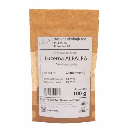 BIO Nasiona na Kiełki Lucerna ALFALFA 100 g - Toraf
