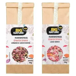 Herbatka Owocowa UŚMIECH UKOCHANEJ 30 g - Big Nature + Herbatka Owocowa LWIE SERCE 30 g - Big Nature