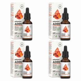 4 x Witamina ADEK Krople 30 ml - Aura Herbals