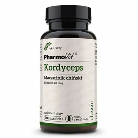 Kordyceps (Maczużnik Chiński) 400 mg 90 Kapsułek - Pharmovit