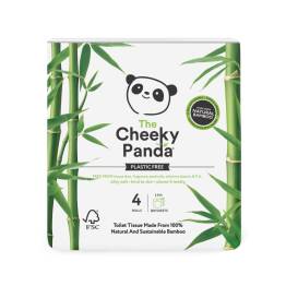 Bambusowy Papier Toaletowy Plastic Free 4 Rolki - Cheeky Panda