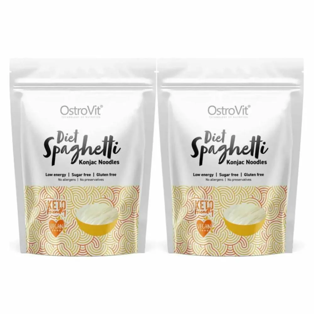 2 x Makaron Konjac Diet Spaghetti Konjac Noodles Keto Friendly 400 g (250 g) - OstroVit