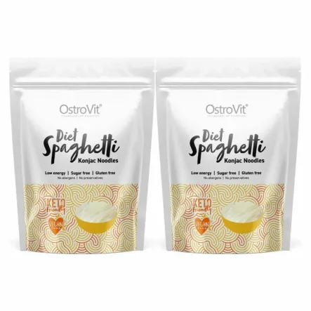 2 x Makaron Konjac Diet Spaghetti Konjac Noodles Keto Friendly 400 g (250 g) - OstroVit