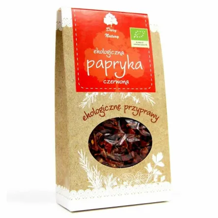 Papryka Czerwona Słodka Płatki Eko 50 g - Dary Natury