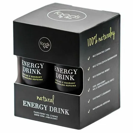 Natural Energy Drink 4-Pack 4 x 250 ml - Foods by Ann