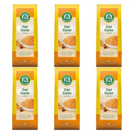 Zestaw 6 x Cynamon Cejloński Mielony Bio 50 g Lebensbaum