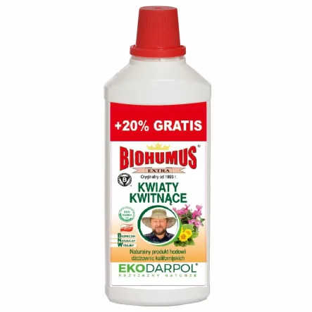Biohumus Extra Kwiaty Kwitnące 1 l +20% Gratis (1,2 l) - Ekodarpol