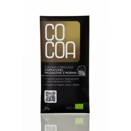 Czekolada Cappucino Migdałowe z Morwą Bio 50 g - Cocoa