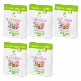 Zestaw 5 x Bezglutenowe Płatki Owsiane 400 g Intenson