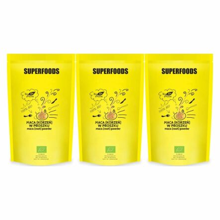 3 x Maca Duże Opakowanie Korzeń w Proszku Bio 750 g - Bio Planet