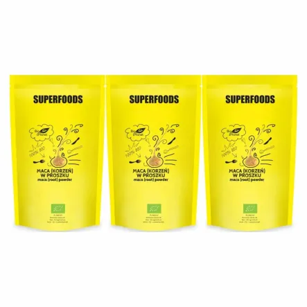 3 x Maca Duże Opakowanie Korzeń w Proszku Bio 750 g - Bio Planet