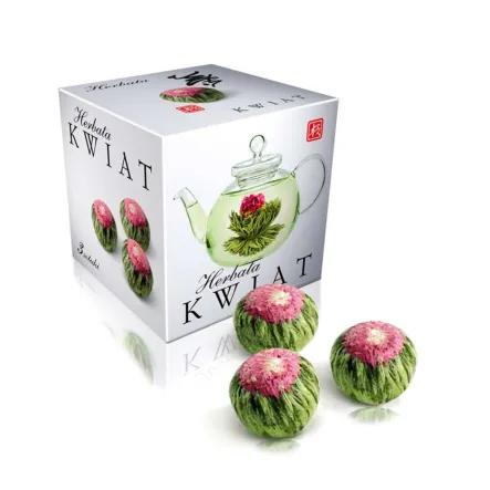 Herbata Kwiat - 3 kulki/ 1 op. - Aura Glob Trade - kwitnąca