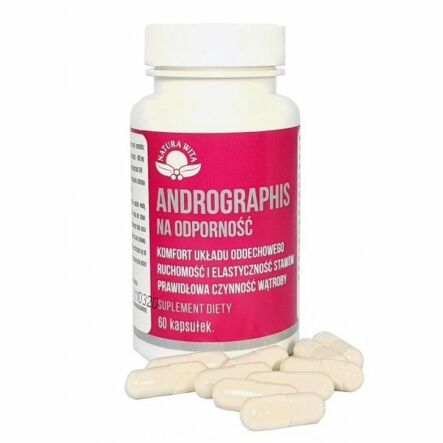 Kapsułki Andrographis 60 Kapsułek - Natura Wita - Przecena Krótka Data Minimalnej Trwałości