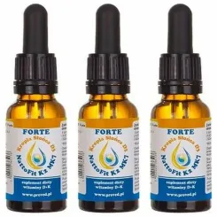 Zestaw 3 x Kropla Słońca Witamina D3 + NattoFit K2 MK7 FORTE 20 ml - Proved