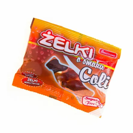 Żelki o Smaku Coli Bez Cukru 30 g Sweetland