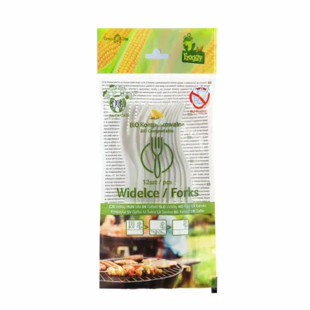 Widelce Kompostowalne 12 Sztuk - Froggy