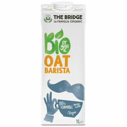 Napój Owsiany Barista Bez Dodatku Cukru Bio 1 L - The Bridge