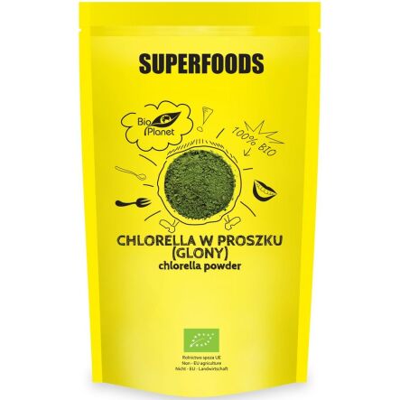 Chlorella w Proszku (Glony) Bio 200 g - Bio Planet