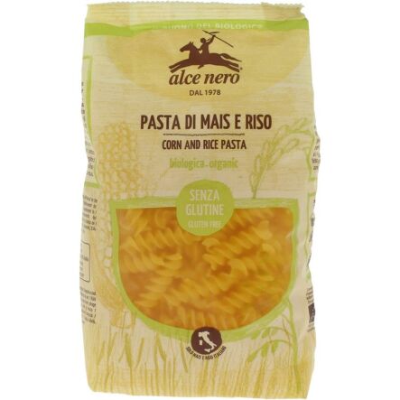 Makaron Kukurydziano  - Ryżowy Fusilli Bezgluenowy Bio 250 - Alce Nero