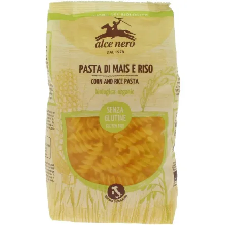 Makaron Kukurydziano  - Ryżowy Fusilli Bezgluenowy Bio 250 - Alce Nero