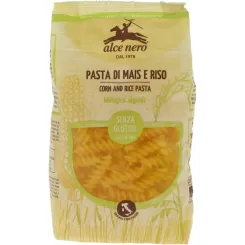 Makaron Kukurydziano  - Ryżowy Fusilli Bezgluenowy Bio 250 - Alce Nero