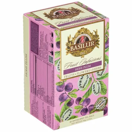 Herbatka Owocowa Noni Plum 40 g (20x 2 g) - Basilur