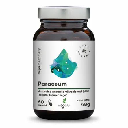 Paraceum 60 Kapsułek - Aura Herbals - Przecena Krótka Data Minimalnej Trwałości