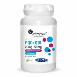 PQQ MGCPQQ® 20 mg + Q10 50 mg 60 Kapsułek Vege - Aliness