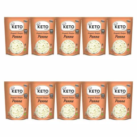 10 x Makaron Konjac Penne Bio 270 g (200 g) - Keto Chef