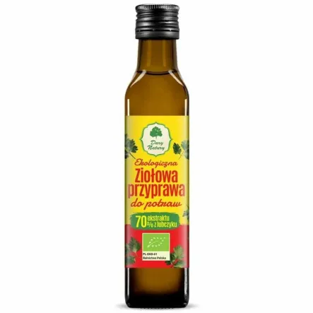 Ziołowa Przyprawa do Potraw w Płynie EKO 250 ml - Dary Natury