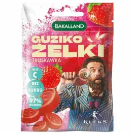 Guziko Żelki Truskawka 34 g - Bakalland