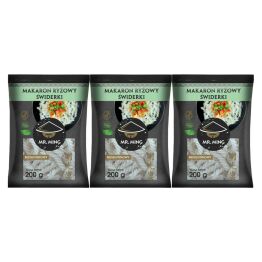 3 x Makaron Ryżowy ŚWIDERKI Bezglutenowy 200 g - Mr. Ming (31.12.2025)