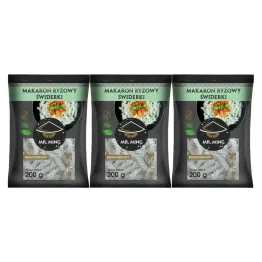 3 x Makaron Ryżowy ŚWIDERKI Bezglutenowy 200 g - Mr. Ming (31.12.2025)