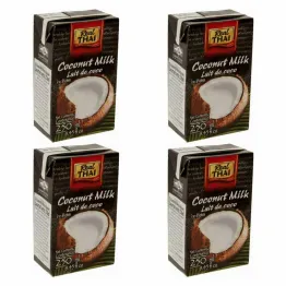 Zestaw 4 x Mleczko Kokosowe UHT 250 ml RealThai
