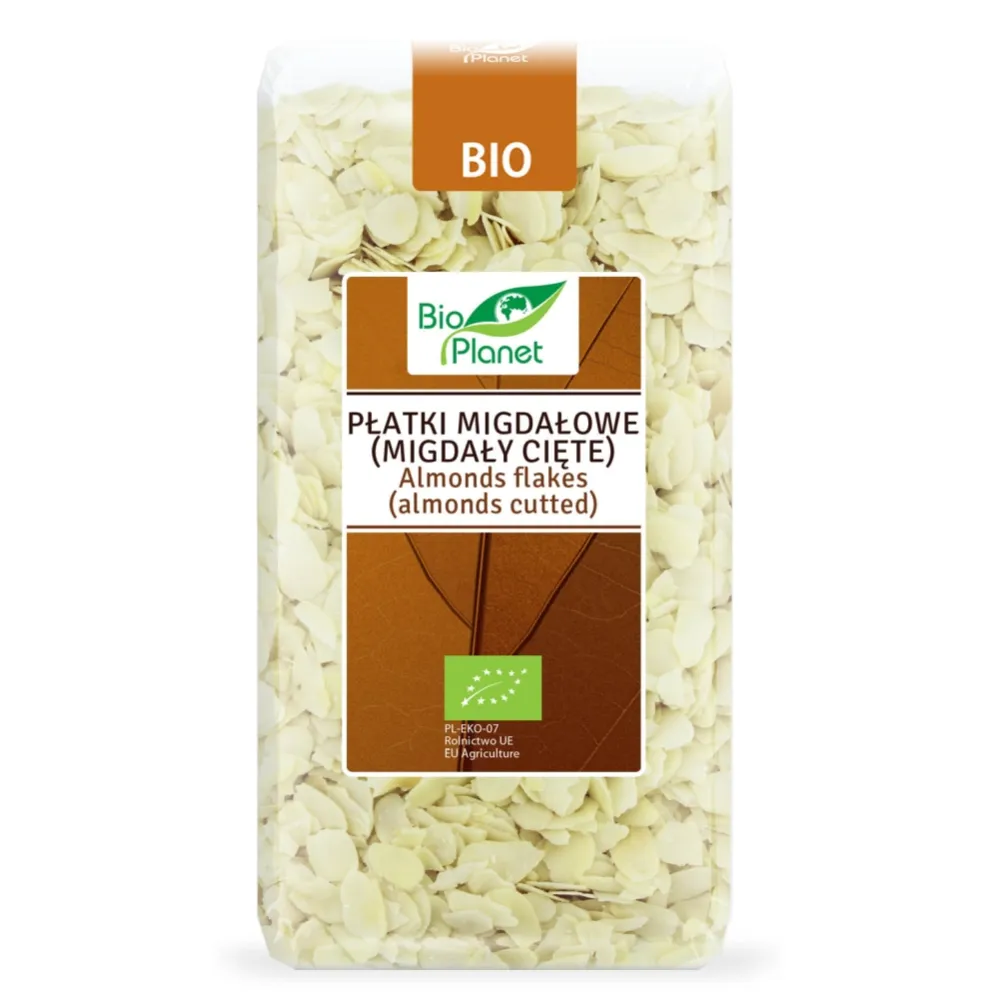 Płatki Migdałowe Migdały Cięte Bio 300 g Bio Planet