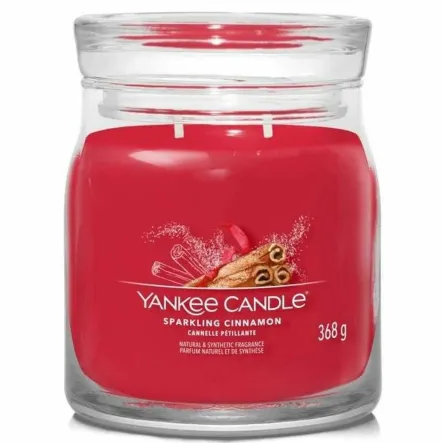 Świeca Średnia SPARKLING CINNAMON - Wosk Sojowy 368 g - Yankee Candle