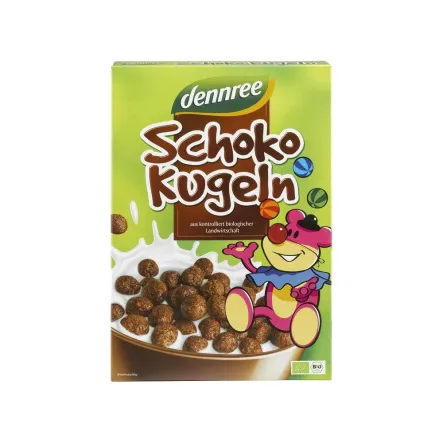Płatki Śniadaniowe Kulki Czekoladowe Bio 250 g Dennree - Przecena Krótka Data Minimalnej Trwałości