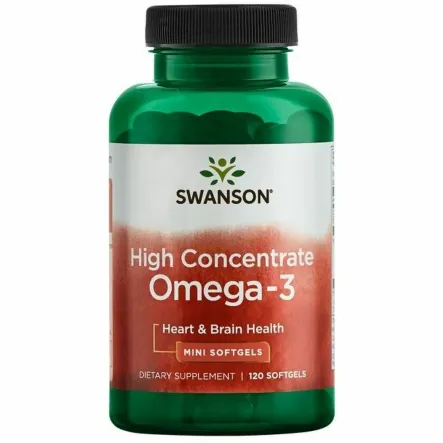 High Concentrate Omega - 3 120 Kapsułek - Swanson