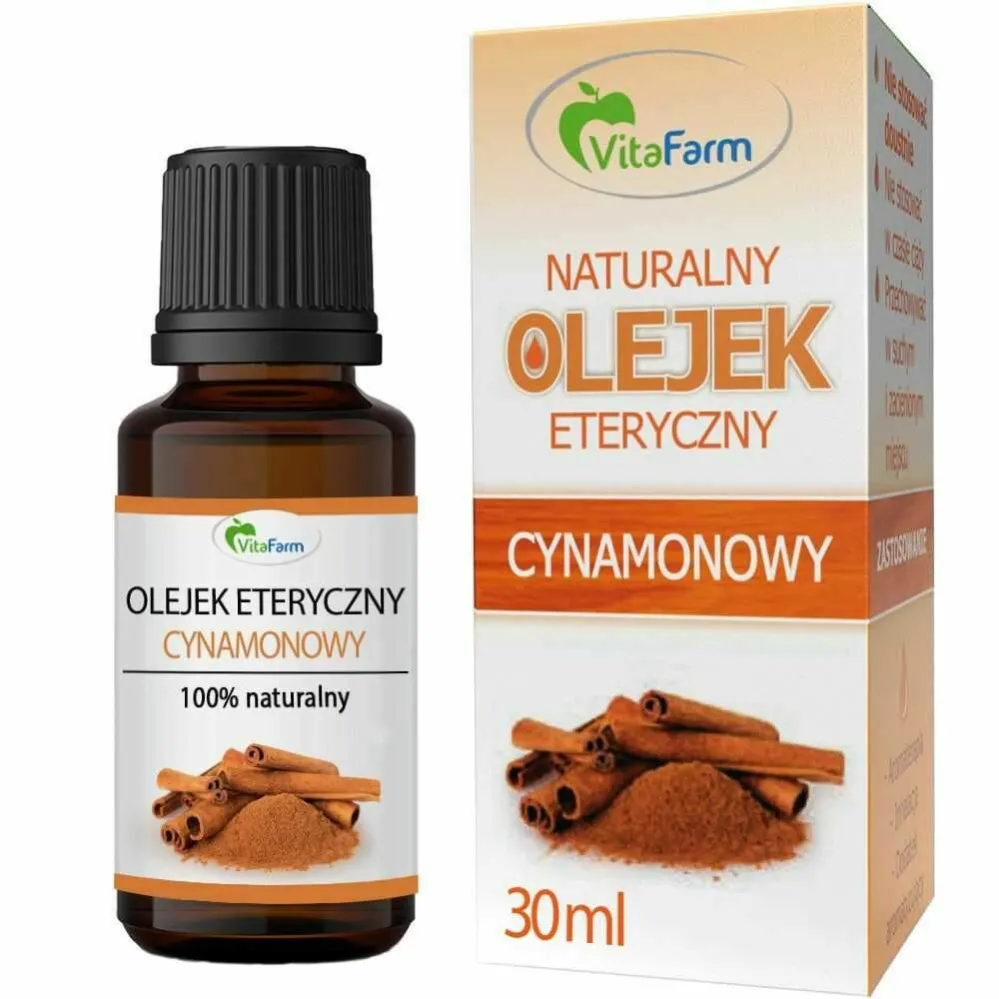 Naturalny Olejek Eteryczny Cynamonowy 30 ml - Vitafarm