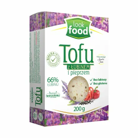 Tofu Z Łubinem i Pieprzem Bez Laktozy Bez Glutenu 200 g Look Food