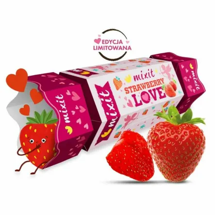Cukierek Walentynkowy Całe Chrupiące Truskawki 40 g - Mixit