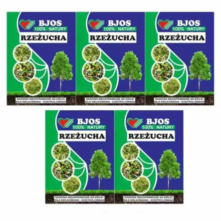 5 x Nasiona na Kiełki Rzeżucha 80 g - Bjos