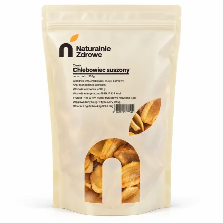 Owoc Chlebowca Suszony Jackfruit 250 g - Naturalnie Zdrowe