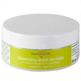 Aksamitny Krem do Ciała Masło Kakaowe & Awokado 200 ml - Argan My Love