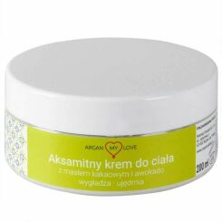 Aksamitny Krem do Ciała Masło Kakaowe & Awokado 200 ml - Argan My Love