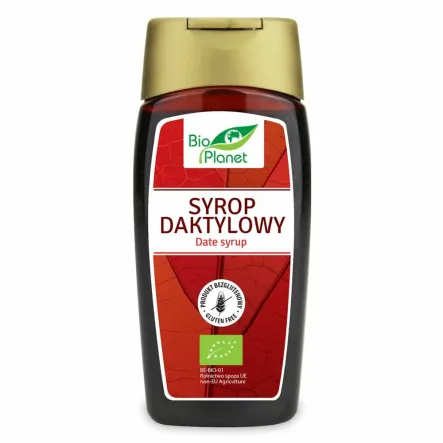 Syrop Daktylowy Bezglutenowy Bio 250 ml (340 g) Bio Planet